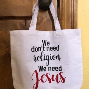 Designer tote bag w. Message. Copyrights
